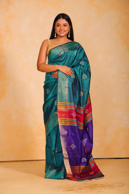 TURKISH BLUE KATAAN SILK