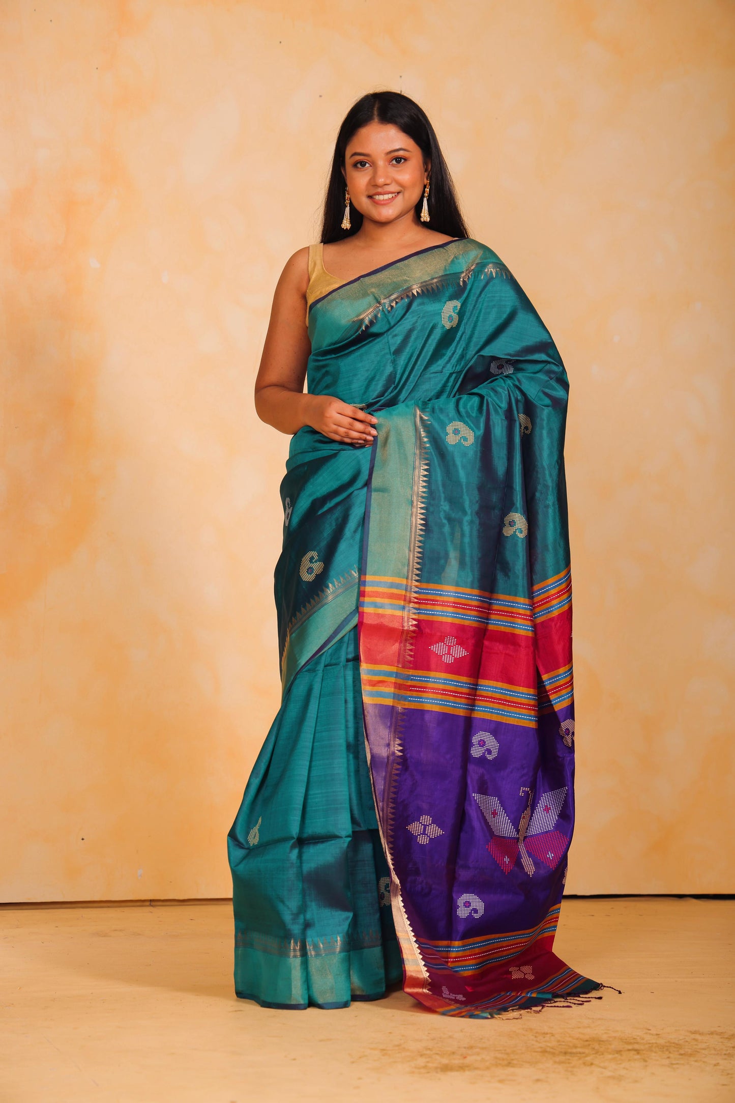 TURKISH BLUE KATAAN SILK