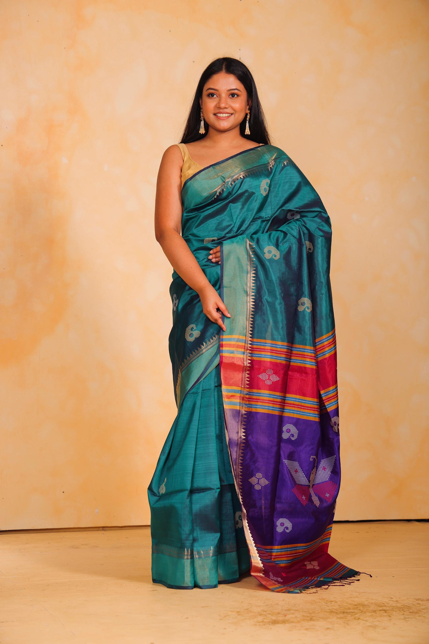 TURKISH BLUE KATAAN SILK