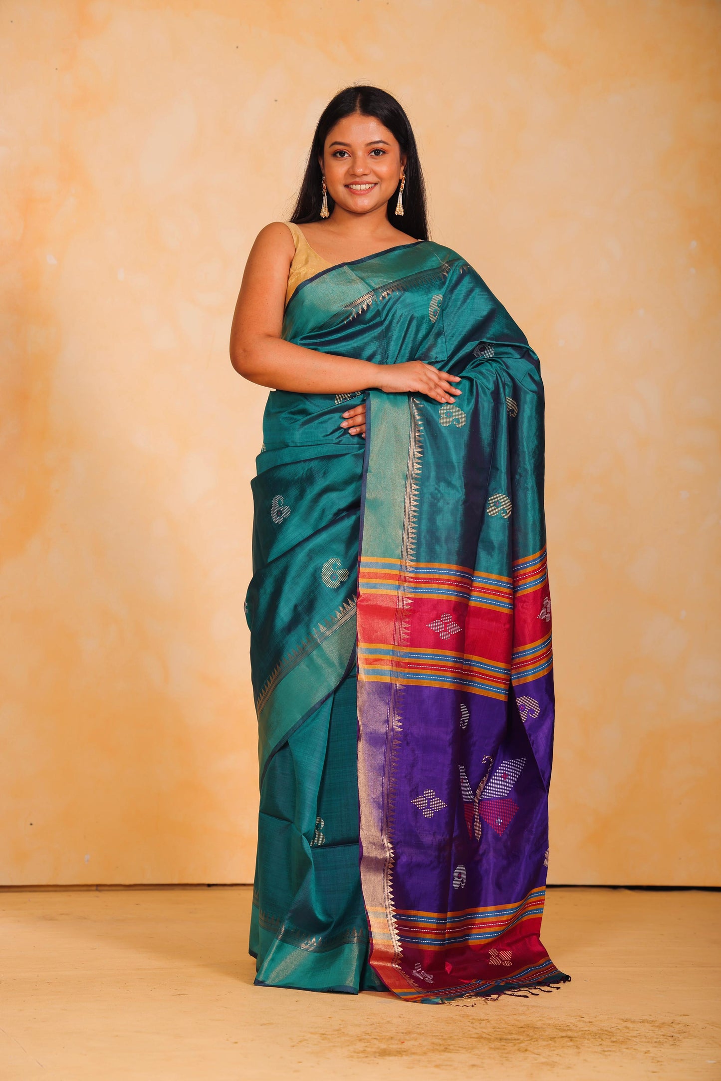 TURKISH BLUE KATAAN SILK